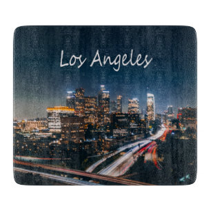 Los Angeles California City Skyline in der Nacht Schneidebrett