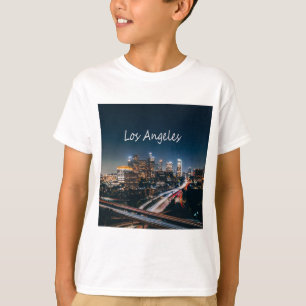 Los Angeles California City Skyline in der Nacht T-Shirt