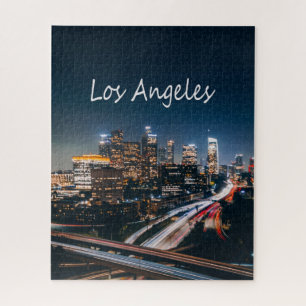 Los Angeles California City Skyline Puzzle
