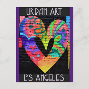 Los Angeles California Cool Urban Street Art Postkarte