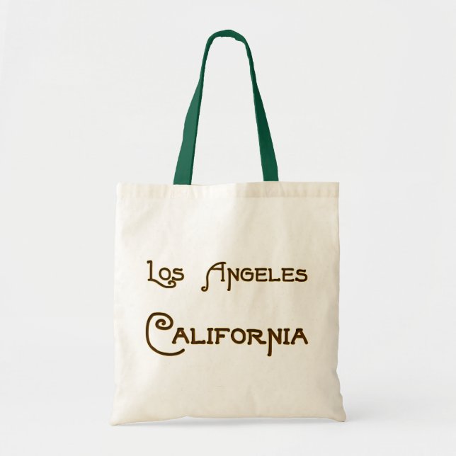 Los Angeles California Deko Logo Canvas Bag Tragetasche (Vorne)