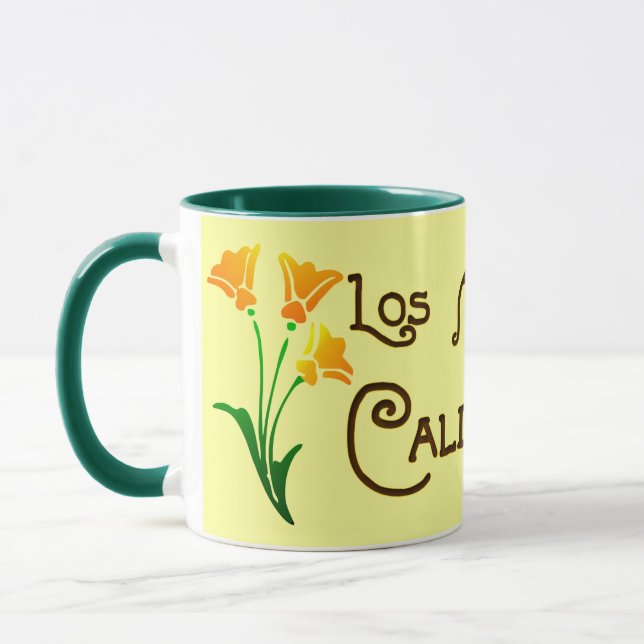 Los Angeles California Deko Poppy Tasse (Links)