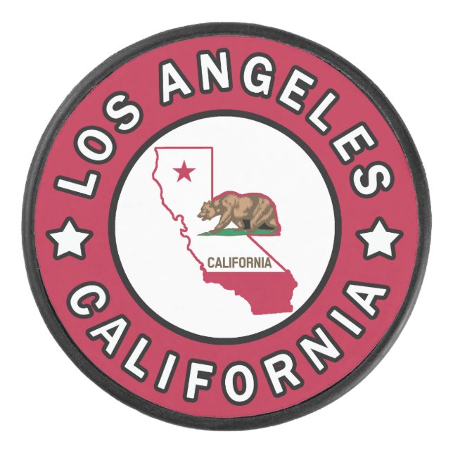 Los Angeles California Eishockey Puck (Vorderseite)