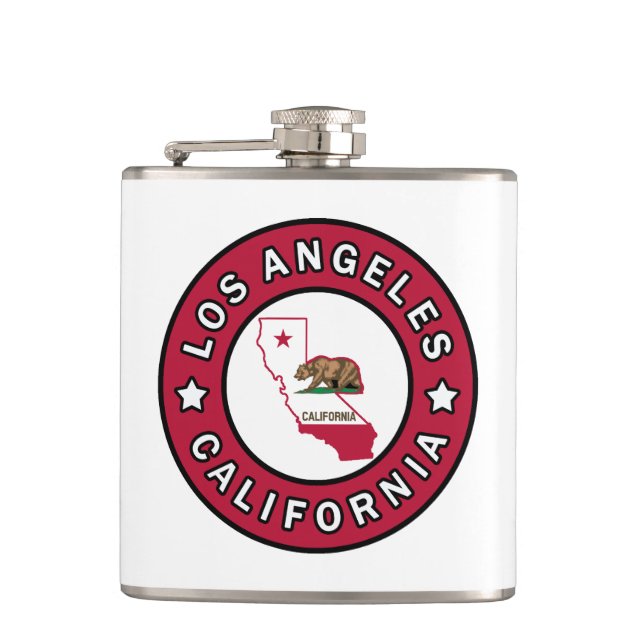 Los Angeles California Flachmann (Vorderseite)