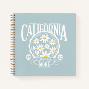 Los Angeles California Floral Graphic Notizbuch