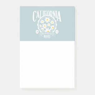Los Angeles California Floral Graphic Post-it Klebezettel