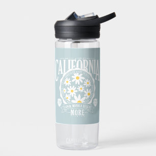 Los Angeles California Floral Graphic Trinkflasche