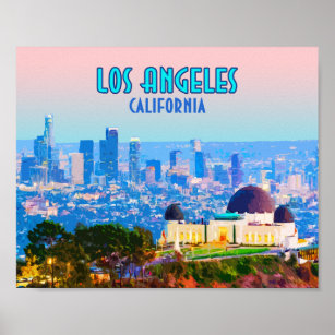Los Angeles California Griffith Observatory Poster