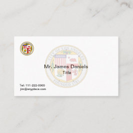 Los Angeles California Grosses Siegel Visitenkarte