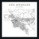 Los Angeles California Minimal Modern Street Map Poster<br><div class="desc">Los Angeles California Minimal Modern Street Map</div>
