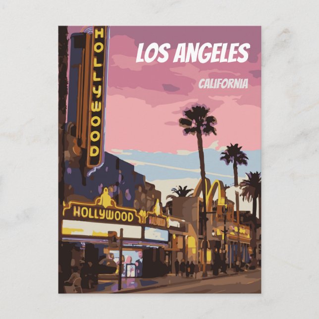 Los Angeles California Postcard Postkarte (Vorderseite)