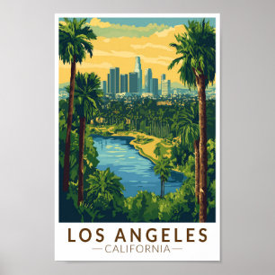 Los Angeles California Reisen Vintag Poster