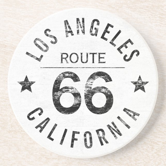 Los Angeles California Route 66 Getränkeuntersetzer (Vorne)