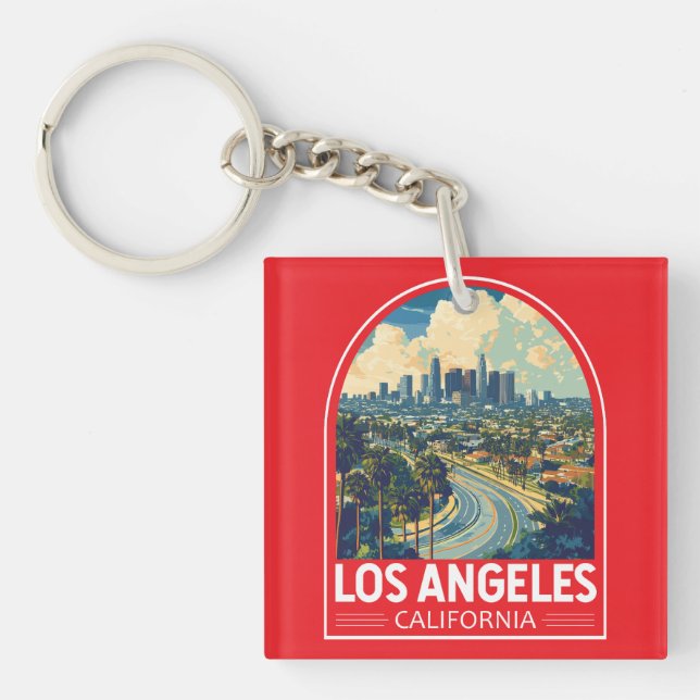 Los Angeles California Schlüsselanhänger (Vorderseite)