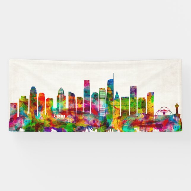 Los Angeles California Skyline Banner (Horizontal)