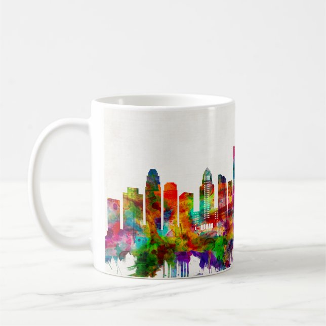 Los Angeles California Skyline Kaffeetasse (Links)