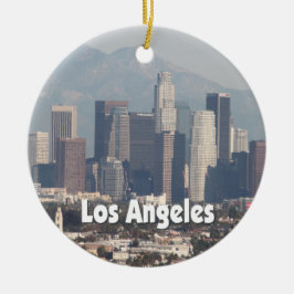 Los Angeles California Skyline Keramik Ornament