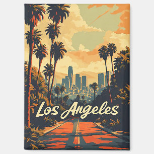 Los Angeles California Skyline Urlaubs-Souvenir Magnet