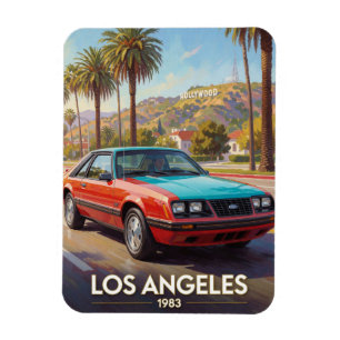 Los Angeles California Straßenperformance 1983 Magnet