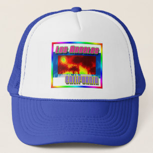 "Los Angeles California Sunset Palm Trees" Hat Truckerkappe