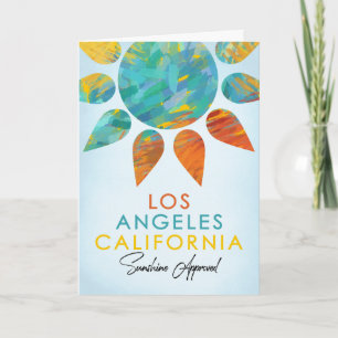 Los Angeles California Sunshine Travel Karte