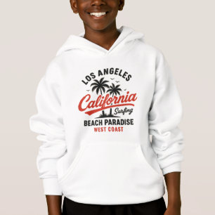 Los Angeles California Surfing - Retro Beach Hoodie