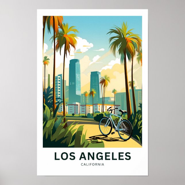 Los Angeles California Travel Print Poster (Vorne)