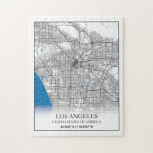 Los Angeles California USA Reiseplan Puzzle