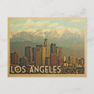 Los Angeles California Vintage Travel Postkarte