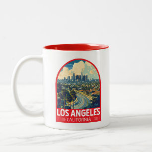 Los Angeles California Zweifarbige Tasse