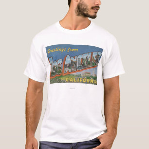 Los Angeles, CaliforniaLarge Buchstabe-Szenen T-Shirt
