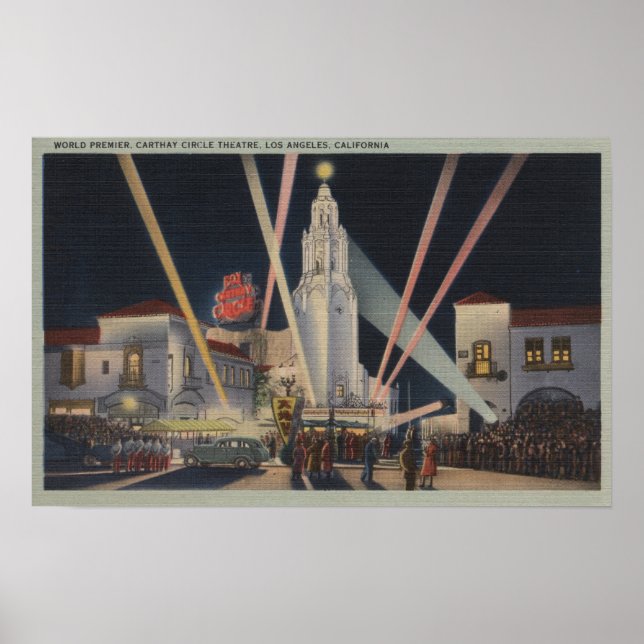 Los Angeles, CAPremier, Carthay Circle Theater Poster (Vorne)