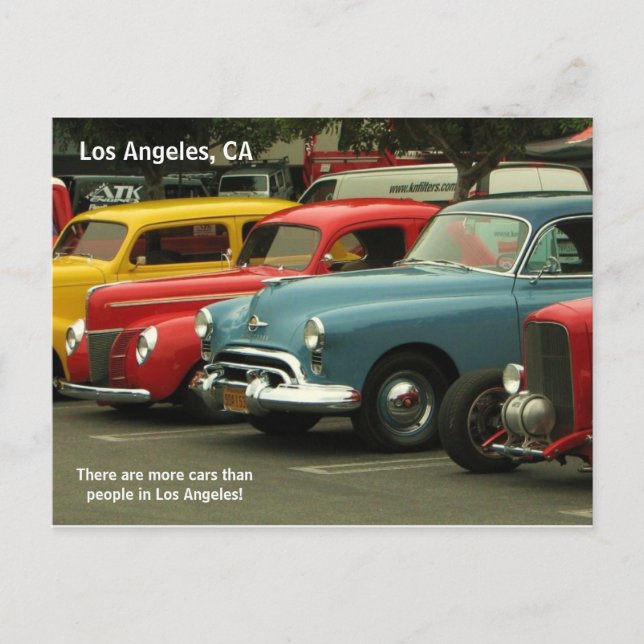 Los Angeles Car Postcard! Postkarte (Vorderseite)