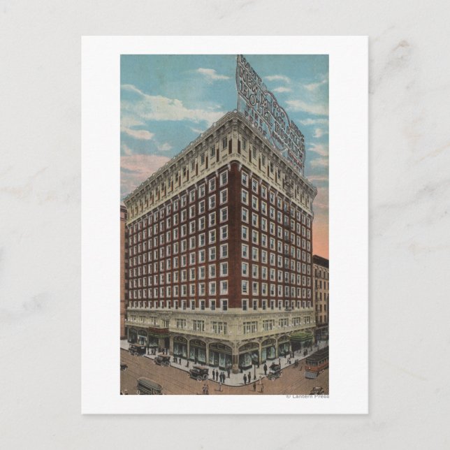 Los Angeles, CAView des Hotels Rosslyn Postkarte (Vorderseite)