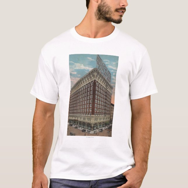 Los Angeles, CAView des Hotels Rosslyn T-Shirt (Vorderseite)