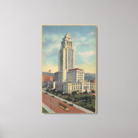 Los Angeles, CAView of City Hall and Cable Car