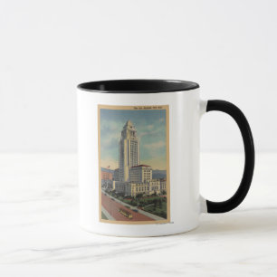 Los Angeles, CAView von Rathaus und von Tasse