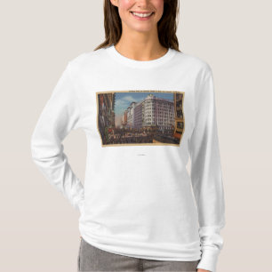 Los Angeles, CAView von Warner Bros. auf 7. St. T-Shirt