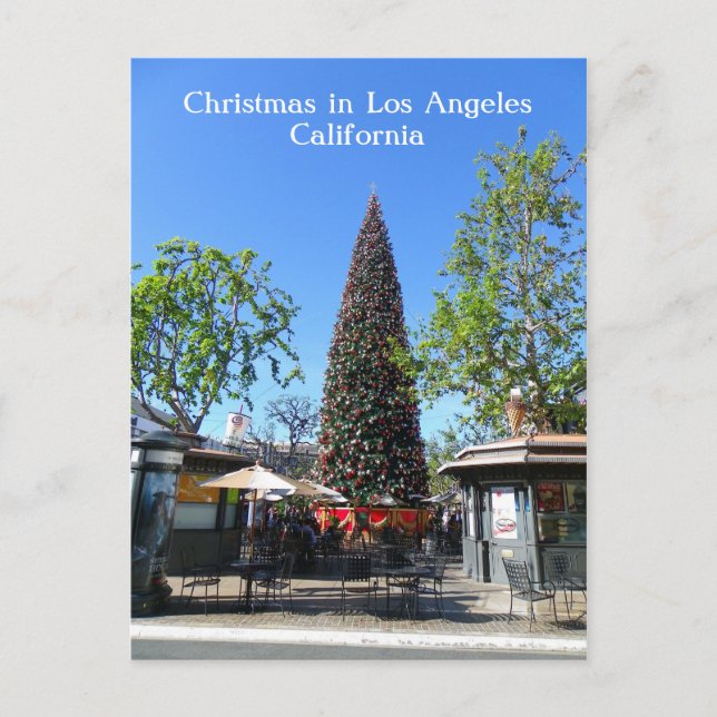 Los Angeles Christmas Postcard! Feiertagspostkarte (Vorderseite)