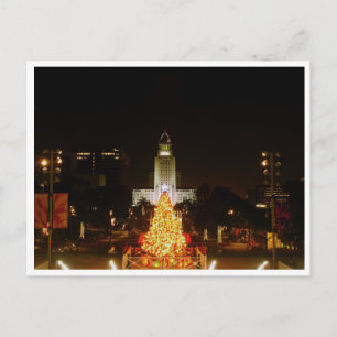 Los Angeles Christmas Tree Postcard Feiertagspostkarte