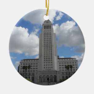 Los Angeles City Hall Keramik Ornament