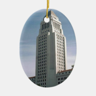 Los Angeles City Hall Keramik Ornament