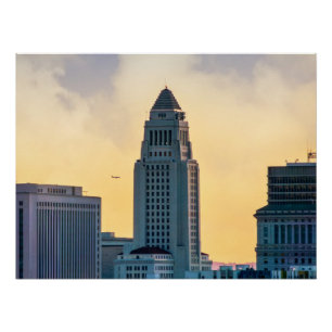 Los Angeles City Hall Wandkunst Downtown LA Poster