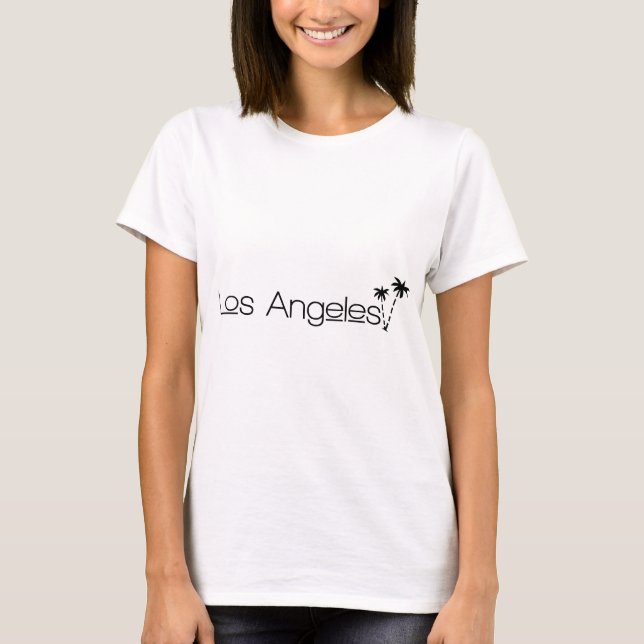 Los Angeles City of Angels Palm Trees im Paradies T-Shirt (Vorderseite)