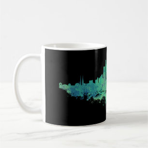 Los Angeles City Skyline - Minze Green Kaffeetasse