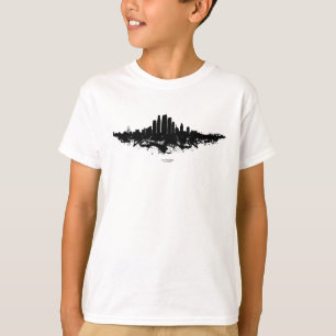 Los Angeles City Skyline Watercolor T-Shirt