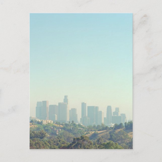 Los Angeles Cityscape Postkarte (Vorderseite)