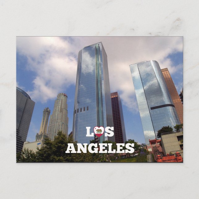 Los Angeles Cityscape Postkarte (Vorderseite)