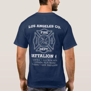 Los Angeles Co Feuerkabine Bataillon 4 T - Shirt
