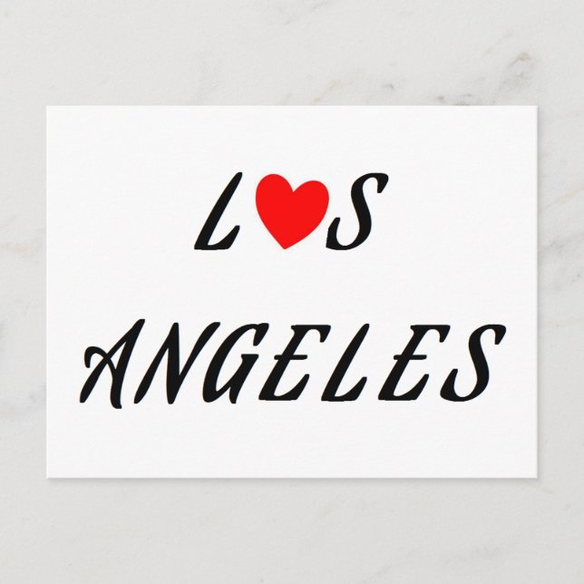 Los Angeles Coeur Postkarte (Vorderseite)